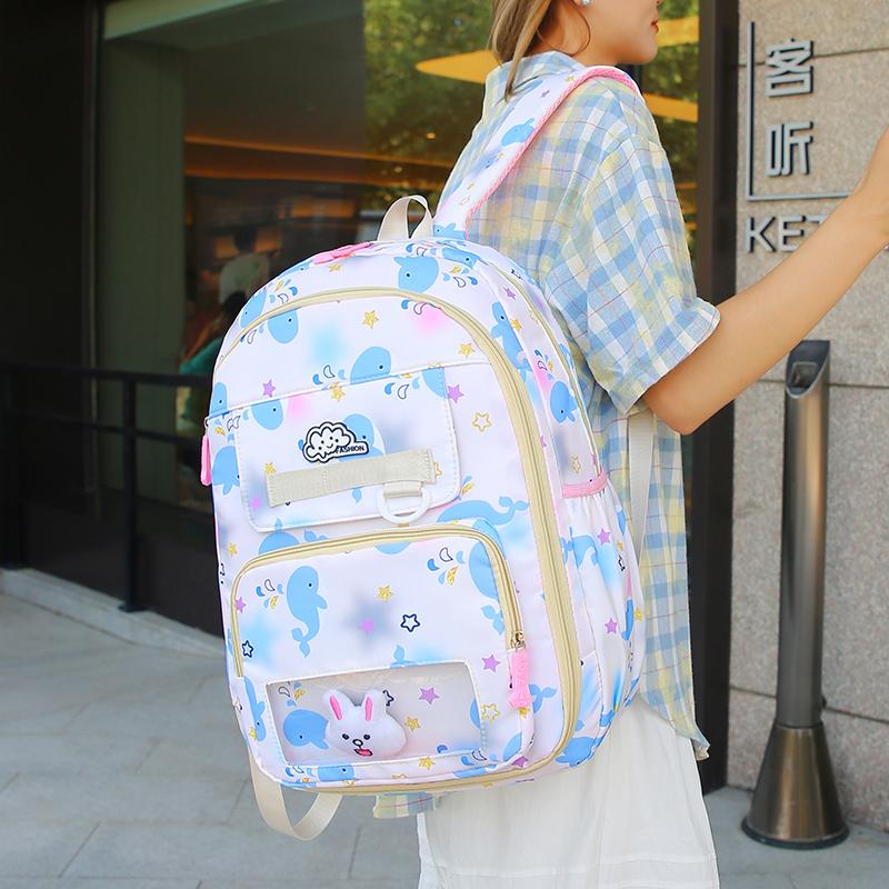 Student Schoolbag Women's Cartoon Backpack Large Capacity Children's Schoolbag