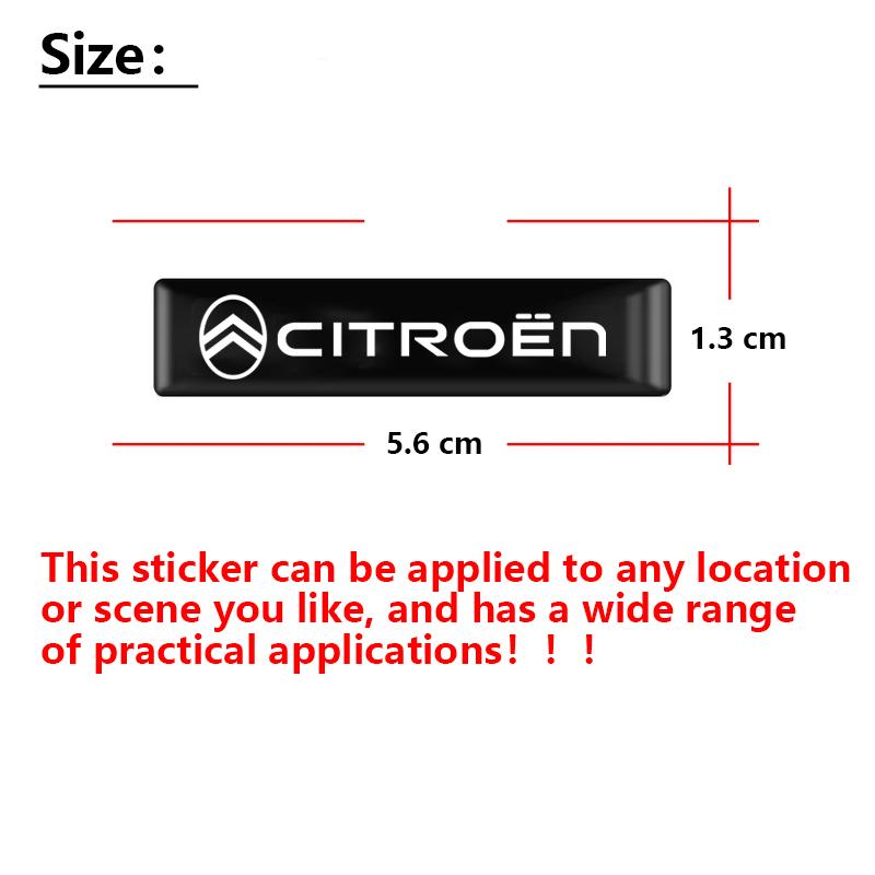 ASX2 2/4/10Pcs 3D Car Badge Decorative Stickers For Citroen C2 C1 2CV VTS DS5 Jumper Cactus Saxo Jumpy RD3 Cross Berlingo Xsara Grand