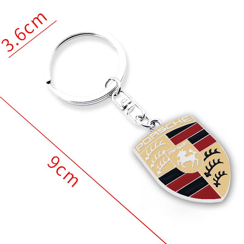 Car Styling Logo Metal Keychain Key Chain Key Rings Car Accessories For Porsche GTS Cayenne Cayman Panamera Macan 911 718 928 90 IY8