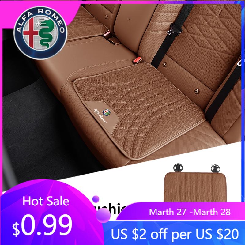 For Alfa Romeo Auto Breathable Ice Silk Non-slip Mat Seat Cushions Summer Accessories For Alfa Romeo Giulietta 159 C156 Mito Giul