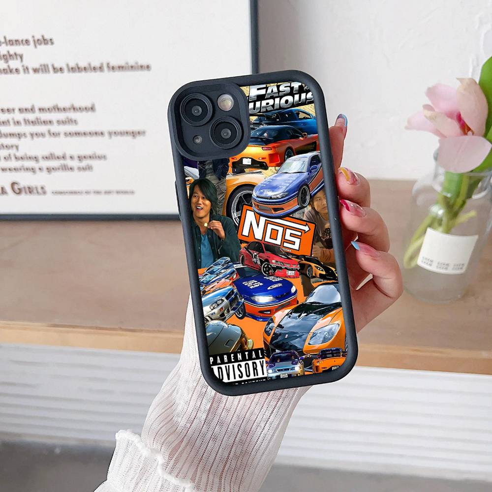 Чехол для телефона серии боевиков Форсаж F-Furious для iPhone 17 16 15 14 13 12 11 Pro Max Mini Plus Мягкая задняя крышка из ТПУ