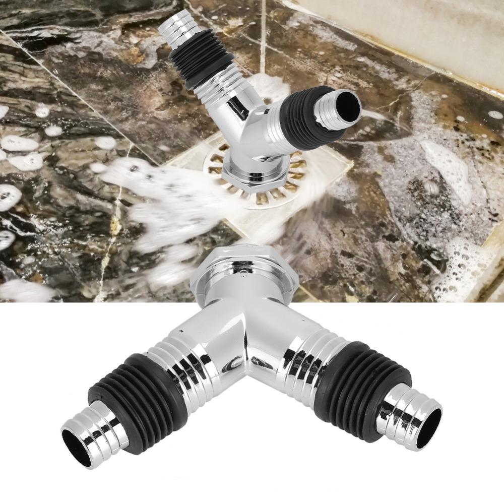 ABS Material Drain Tee Joint with Trap Seal Drain Sealing Tool Y Pipe Connector Floor Drain