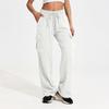 Women's Casual Sports Multi-pocket High Waist Sweatpants Loose Fashion Trousers