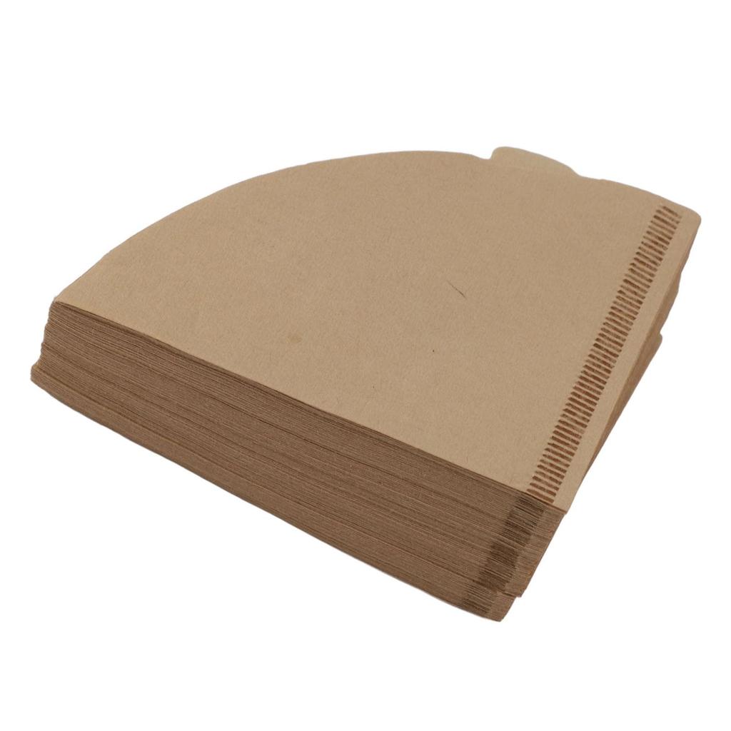 Ongwan Conical Coffee Filter Paper, Soft Texture, 100 Sheets, Easy to Use for Drip Coffee Makers (V02, Unbleached, 100 Sheets)