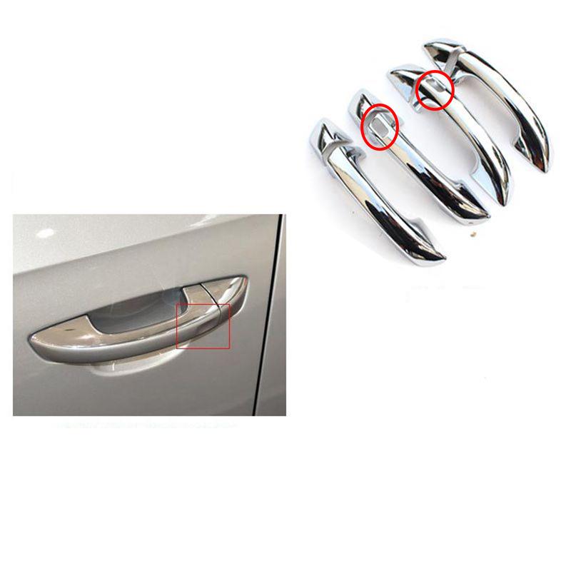 Для Volkswagen Passat B6 2011 2012 2013 2014 2015 2016 Автомобильные аксессуары ABS Хромированные накладки на ручки дверей с защитой, стиль наклеек