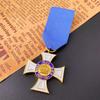 Emperor's Medal, Prussian Cross Crown, Medal, Metal Badge, Painted Coat of Arms, Brooch and Ribbon, Christmas Gift, Stocking Stuffers
