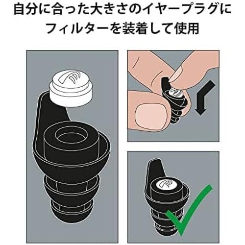 CRESCENDO Ear Plugs for Music Listening and Live Ear Protectors Music 20 S/M/L Natural Sound and Breathability Comes with S Size Ear Tips That Fit Jap