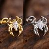 10 шт./набор 20G Золотая серьга-пирсинг хряща уха с CZ, серьга-пирсинг трагуса, дизайн медведя и паука, кольца-гвоздики для хеликса, пирсинг конч уха, ювелирные изделия из стали 316L