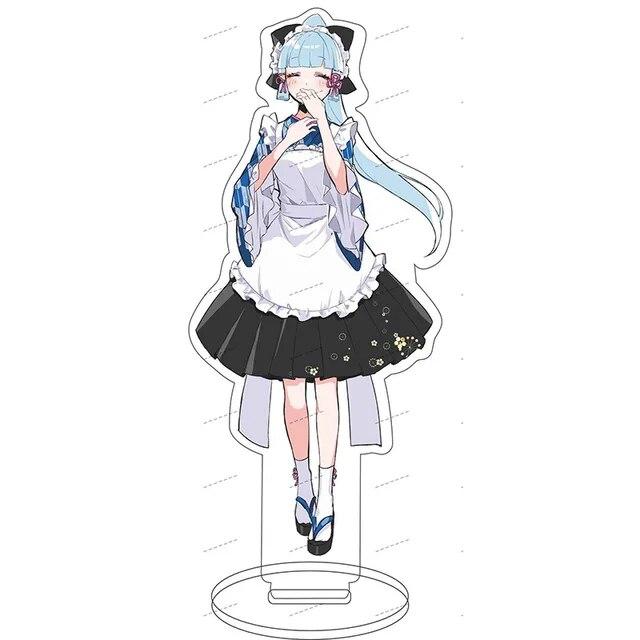 Anime Game Genshin Impact Kamisato Ayaka Acrylic Action Figure Stand Model Toy Desk Decor Prop Gifts Fans Collection Prop
