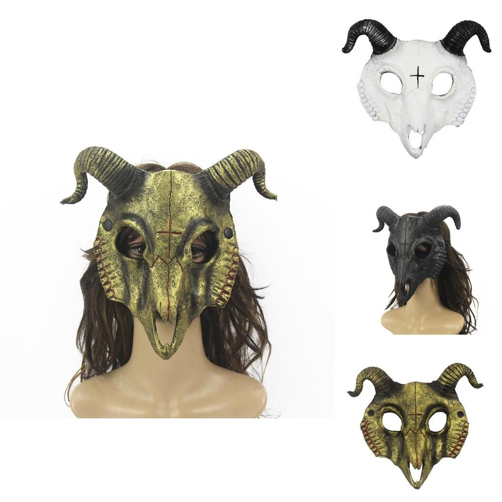 Маска козла для вечеринок на Хэллоуин и карнавал Высококачественная ПУ маска животного