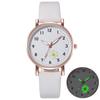 Светящиеся часы для женщин Reloj Mujer Ретро Женские часы Montre Femme Женские с подсветкой Кожаный ремешок Кварцевые наручные часы