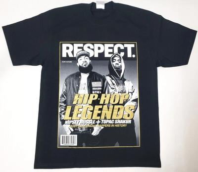 Футболка Nipsey Hussle 2Pac HU$$LE Tupac Shakur Рэп Хип-Хоп Легенды Футболка Мужская Новая