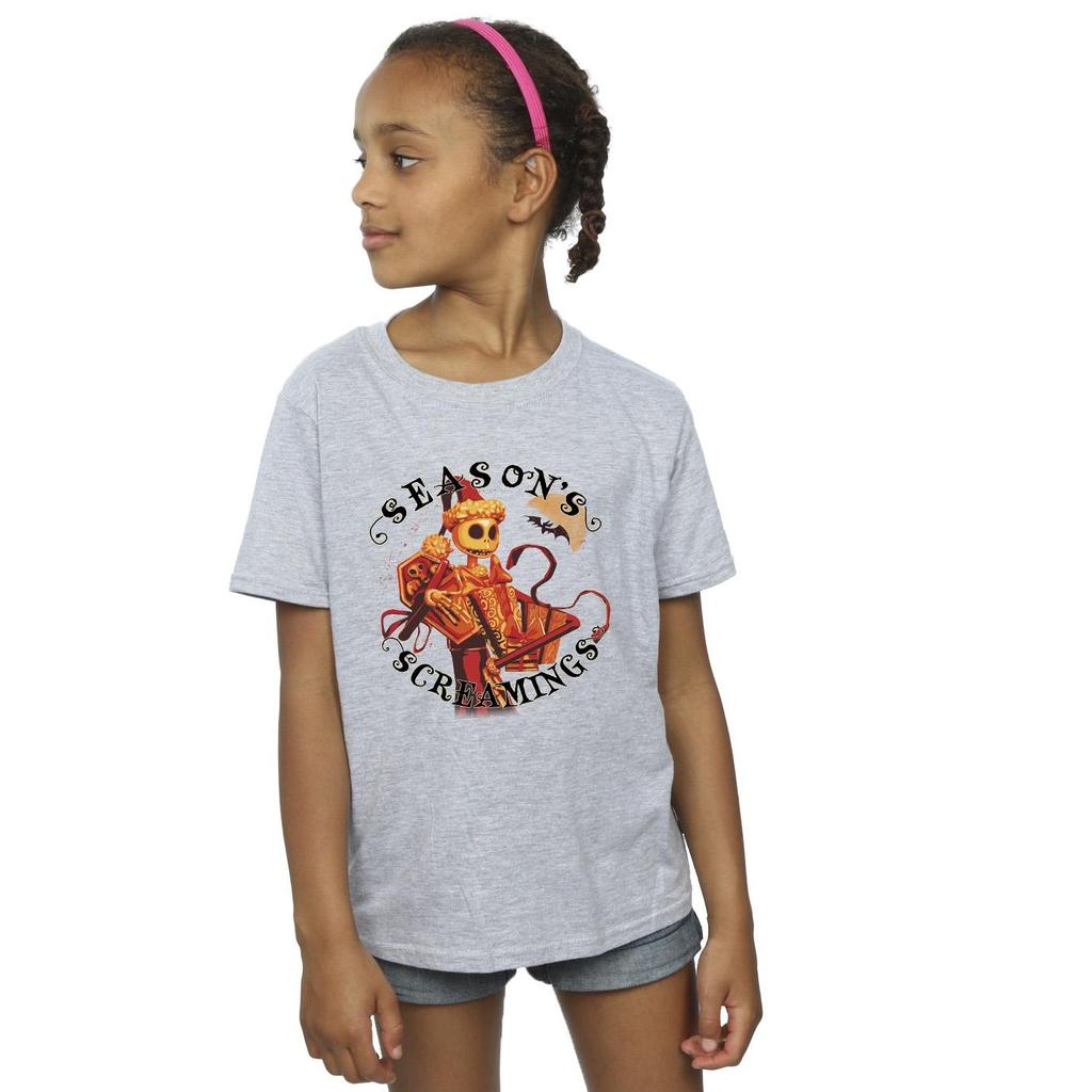 Disney Girls The Nightmare Before Christmas Seasons Screamings Cotton T-Shirt