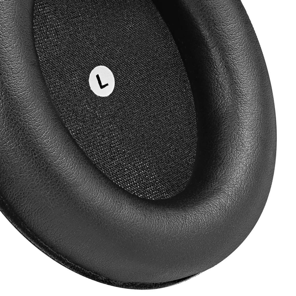 Geekria QuickFit Compatible Ear Pads for Audeze Mobius Protein Leather Cup Pads Headphones, Ear/Ear (Black)