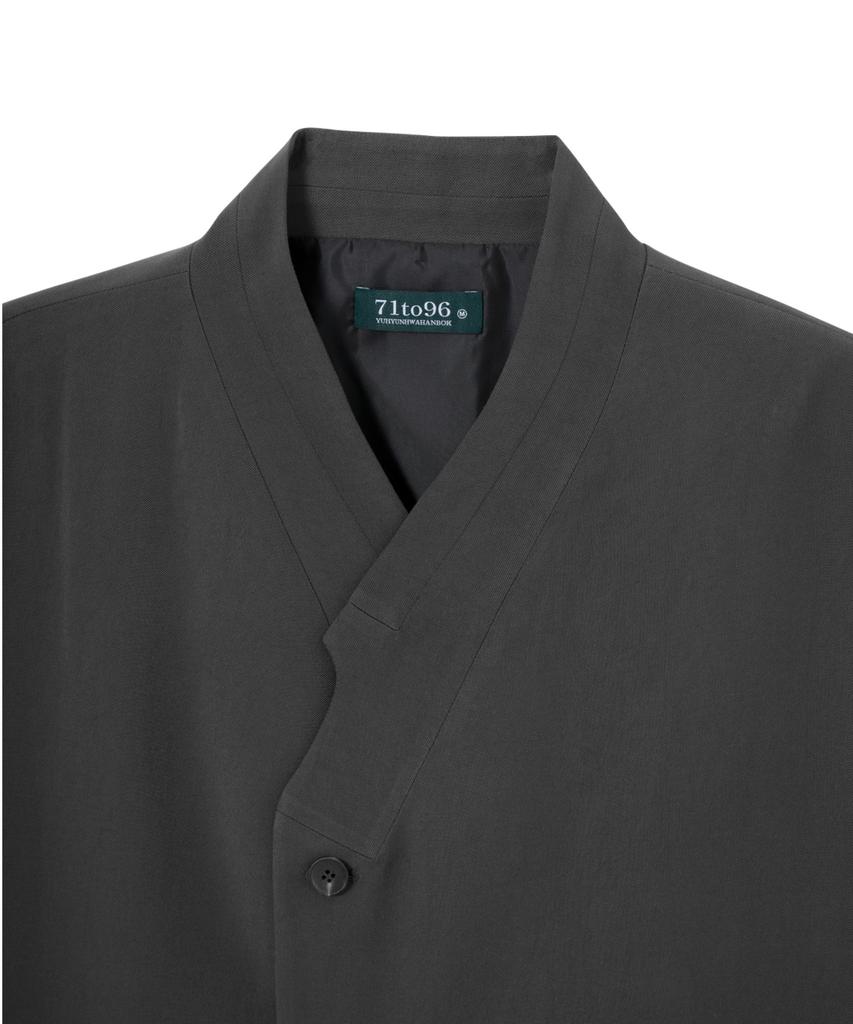 71To96 Gyeongbokgung Coat (Charcoal)