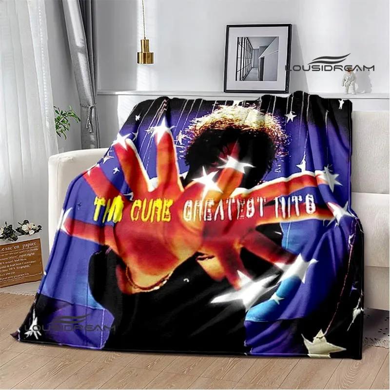 Рок-группа The cure Печатные одеяла Плед для пикника Теплые фланелевые одеяла Мягкое и удобное одеяло постельное белье Подарок на день рождения