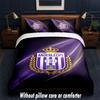 Anderlecht FC Design Bed Bedding Set 1 Duvet Cover + 2 Pillowcases Soft Breathable Household Bed Linens