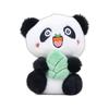 Cute Panda Stuffed Animal Keychain Soft Pp Cotton Plush 12 Cm Black Brown
