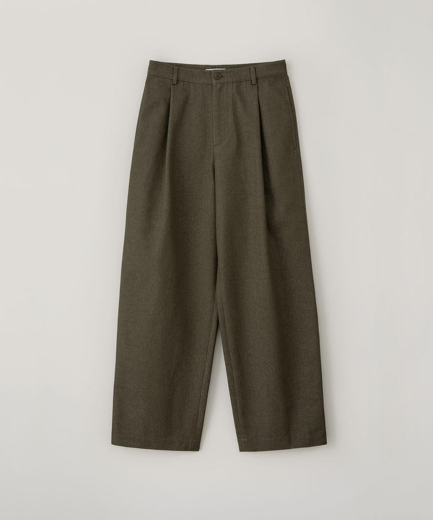 BLANKROOM Herringbone Twill Pants_Olive