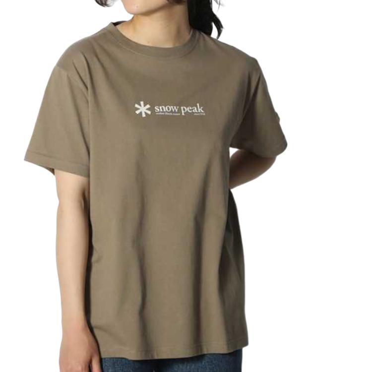 Snow Peak Logo print T shirt TS-25SU401