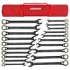 20-Piece STARWORK TRUE MECHANIC? Ratchet Wrench Set, 120T Dual-Purpose Head, Non-Slip Gear, XL (SAE/Metric), with Storage Bag