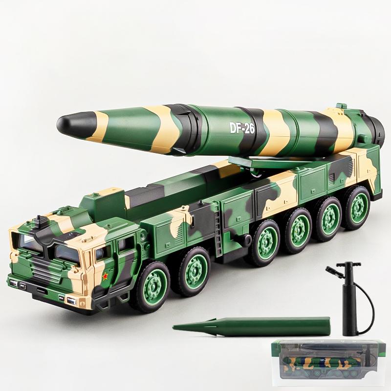 1:50 Dongfeng Ракетный носитель Пусковая установка ракеты Julang Сплав Металл Литье под давлением Модель автомобиля Домашние Модные Игрушки Украшения Праздничные Подарки Мальчик