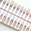 30 Pieces Of Premade Nails, French Lace Polka Dot Butterfly Manicure Patches, Removable Nail Wear Nails, Lace Wear Nails