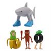 New Shark Figurine Tungtungsahur Figure Funny Doll Desktop Decoration Tralalero Tralala Figure Articulated Movable 3D Printed To
