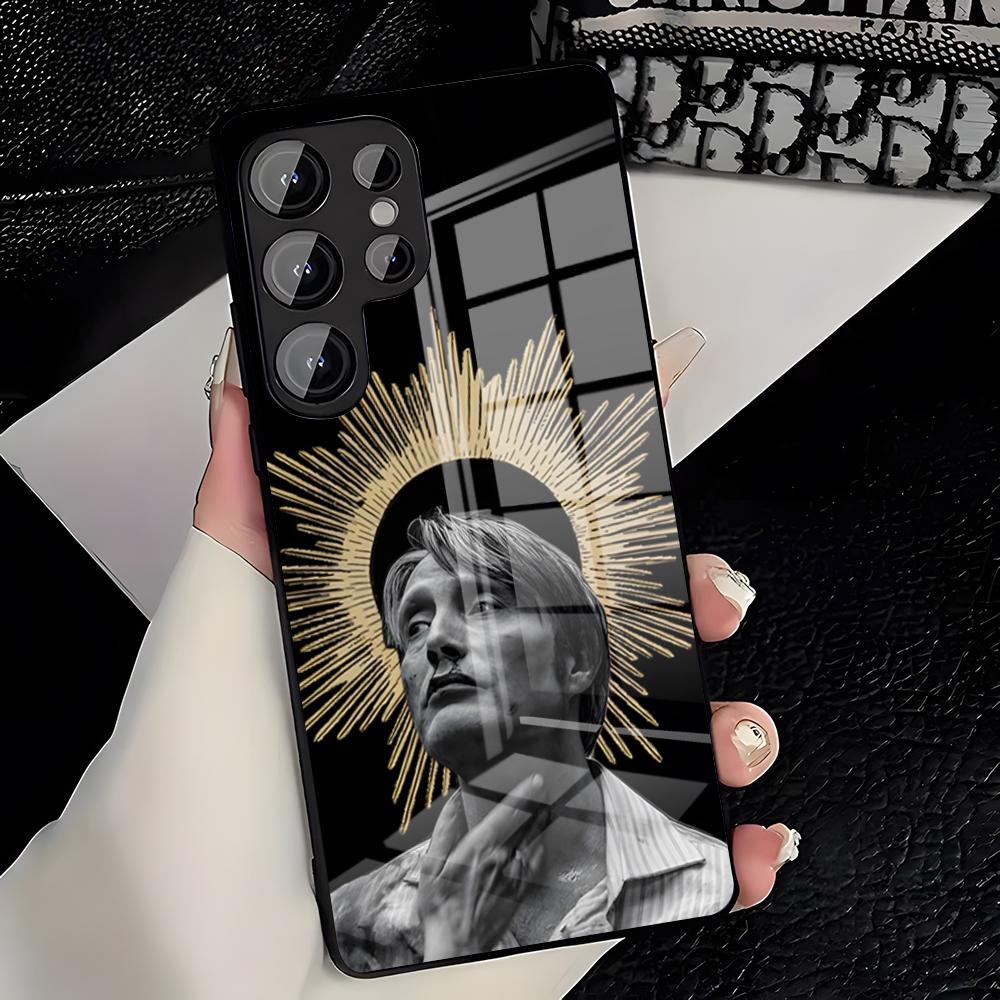 Чехол для телефона H-Hannibal из сериала Ужасы Для Samsung S26 S25 Plus S20 S20 Plus S22 Ultra S23 FE S21 Plus S21 Ultra Стеклянная крышка