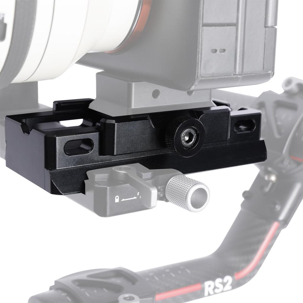 NICEYRIG Quick Release to Manfrotto Standard Plate 563 Plate, Arca-Swiss Converter, 2-in-1 -
