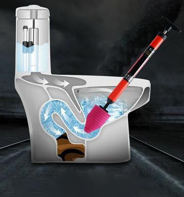 Высоконапорный унитазный очиститель One Shot Toilet Pipe Plunger Ручной очиститель засоров в сливе, сантехника