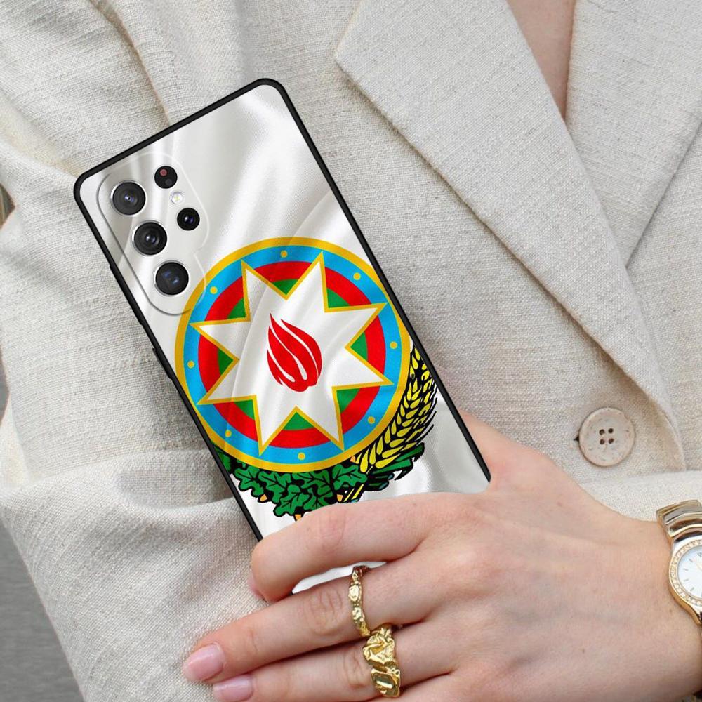 Мягкий чехол для телефона с флагом Азербайджана для Samsung Galaxy S26 Ultra S25 S24 S23 S22 S21 S20 Note10