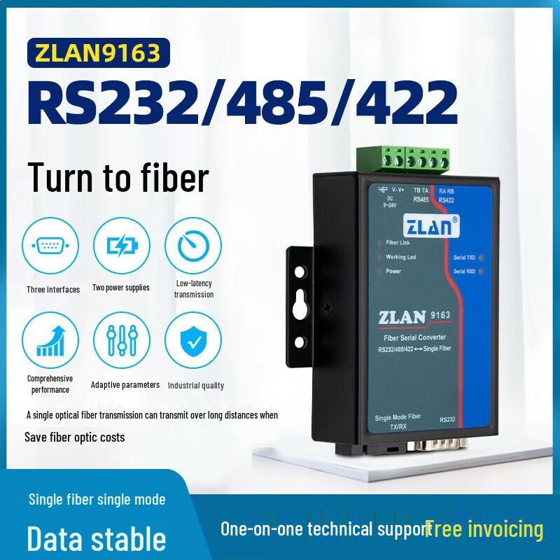 ZLAN 9163 Преобразователь последовательного интерфейса в оптоволоконный
