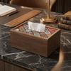 Wood Napkin Box Elegant Paper Towel Holder Minimalist Paper Box  Hotel Use