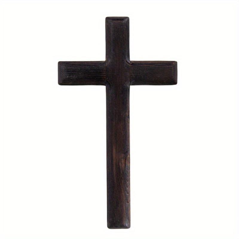 Hanging Ornaments Catholic Crucifix Wall Mounted Wooden Crosses Party Meditation Office Gifts Crafts Sincere Jesus Christ Solid