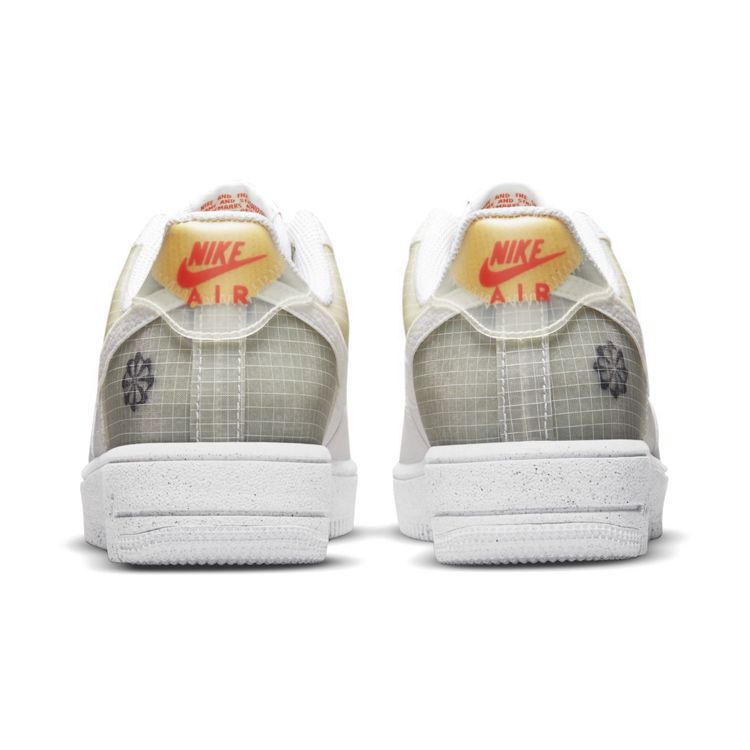 Nike Детские кроссовки Air Force 1 Crater GS Move To Zero — бело-оранжевые DH4339-100