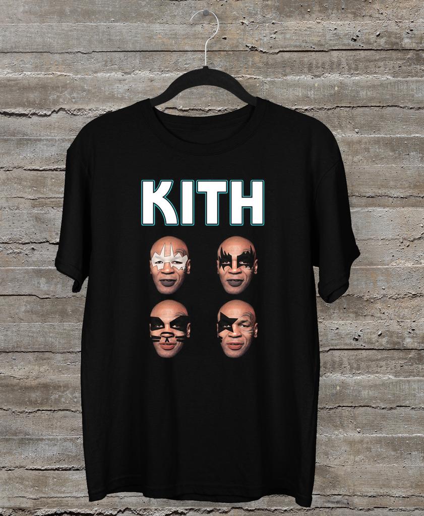 Kith Футболка унисекс с коротким рукавом Mike Tyson S-5XL Черная