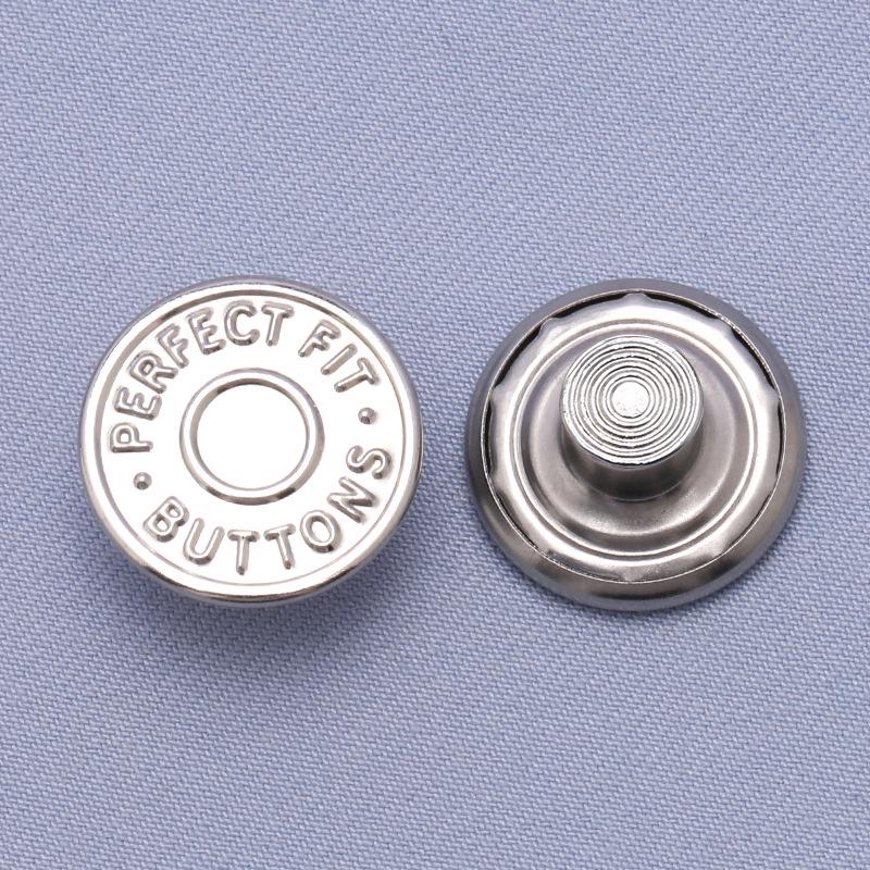 Регулируемые бесшовные металлические пуговицы для джинсовой ткани, съемная утягивающая талию волшебная кнопка