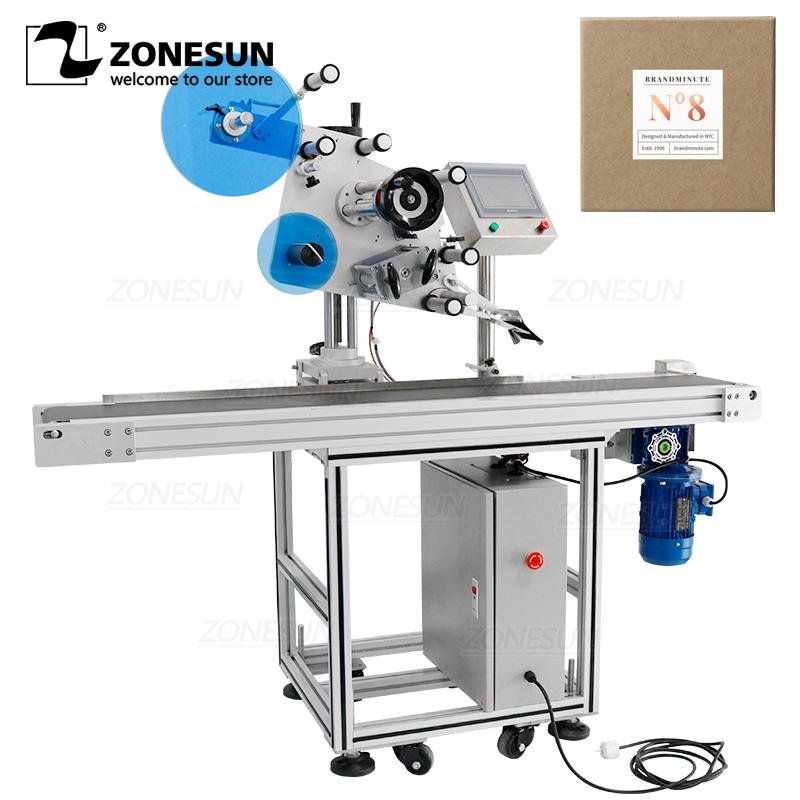 ZONESUN ZS-TB831S Automatic Flat Surface Labeling Machine Applicator Square Bottle Sticker Labeler Packing Machine