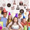 Happy 15th Birthday Hanging Swirls Streams Ceiling Decorations, Celebration 15 Foil Hanging Swirls with Cutouts for 15 Years Old Rose Gold Birthday