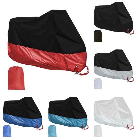 Motorcycle Waterproof Sun Protection Cover Rain Dust Anti-theft with Lock Hole
