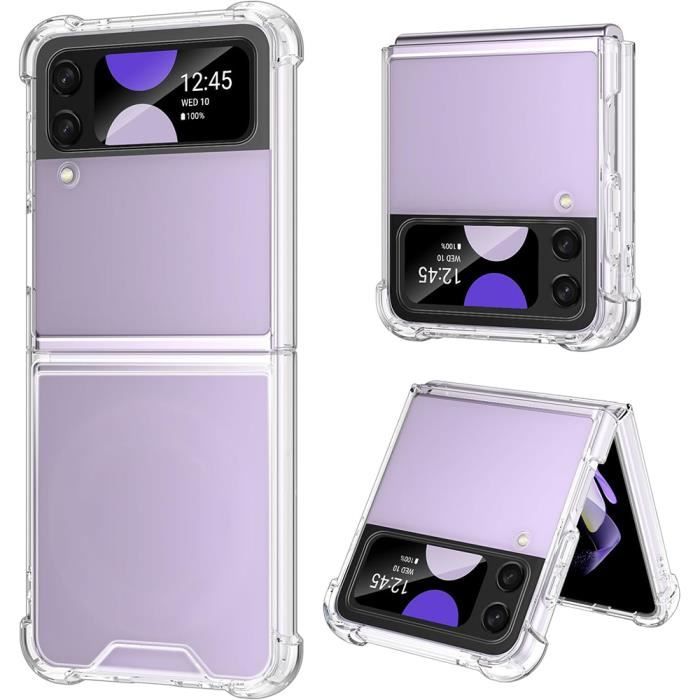 Case for Samsung Galaxy Z Flip 4 - Silicone TPU - Shockproof - Transparent - Slim - Scratch-resistant