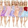 Handmade Princess Shiny Mini Dress Party Skirt Clothes for 30cm Doll Clothes Accessories Party Dance Outfits Toy(NO DOLLS)