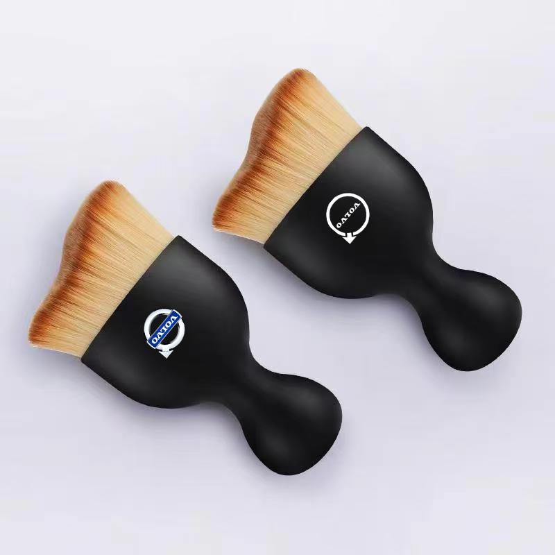 cjtsp5 Keychain Car Air Vent Cleaning Soft Brush With Casing Clean Tool Dusting Crevice BrushFor Volvo Rdesign V60 V40 XC90 V50 V70 S90