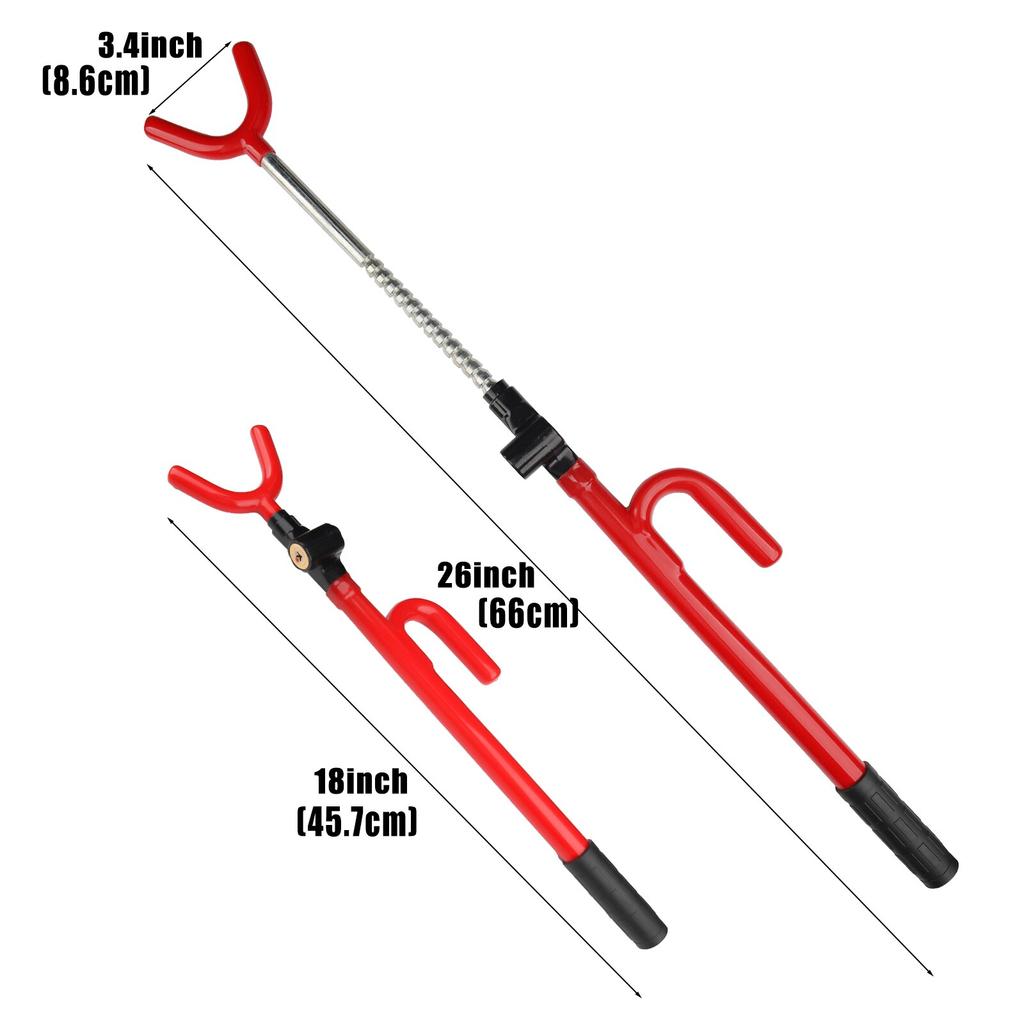 Замок рулевого колеса с двумя стержнями, противоугонная система безопасности, крючок регулируемой длины с 2 ключами