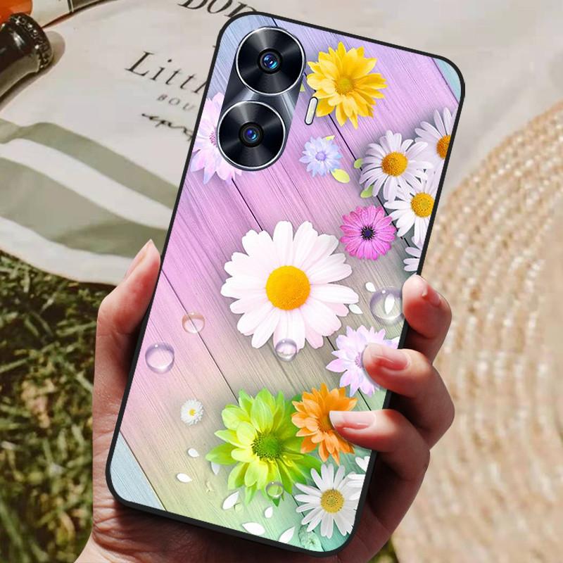 Для Realme C55 Чехол Силиконовый Мягкий ТПУ Задняя крышка для Oppo Realme C55 Глобальный Чехлы для телефона Realme C 55 4G 6.72" Защитный Чехол-накладка сумки