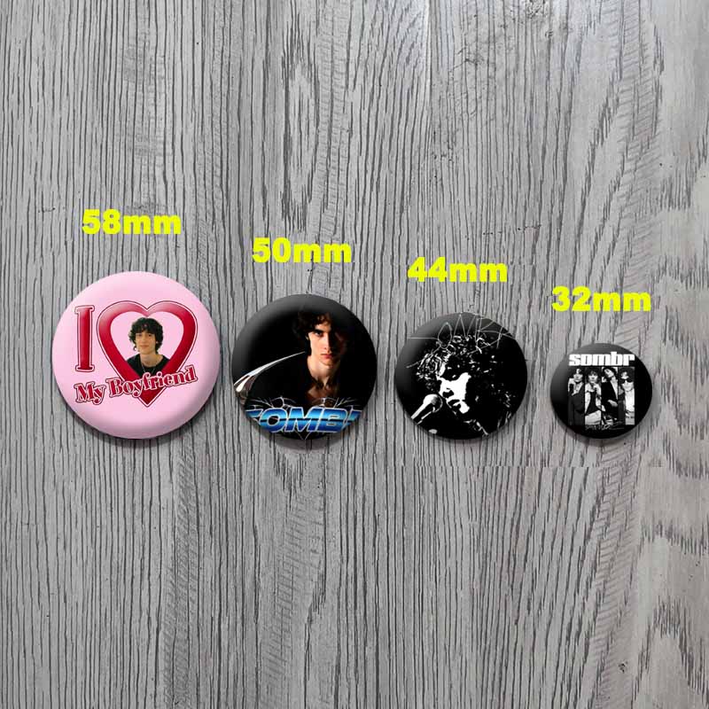 American Singer Sombr Lapel Pins Cool Boy Button Badges Fashion Jewelry Brooch Accessories Backpack Clothes Decor Souvenir Gifts