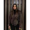 Fashion Solid Pu Leather Women Motorcycle Jacket Chic Lapel Long Sleeve Slim Short Coat With Belt Autumn Lady High Street Tops