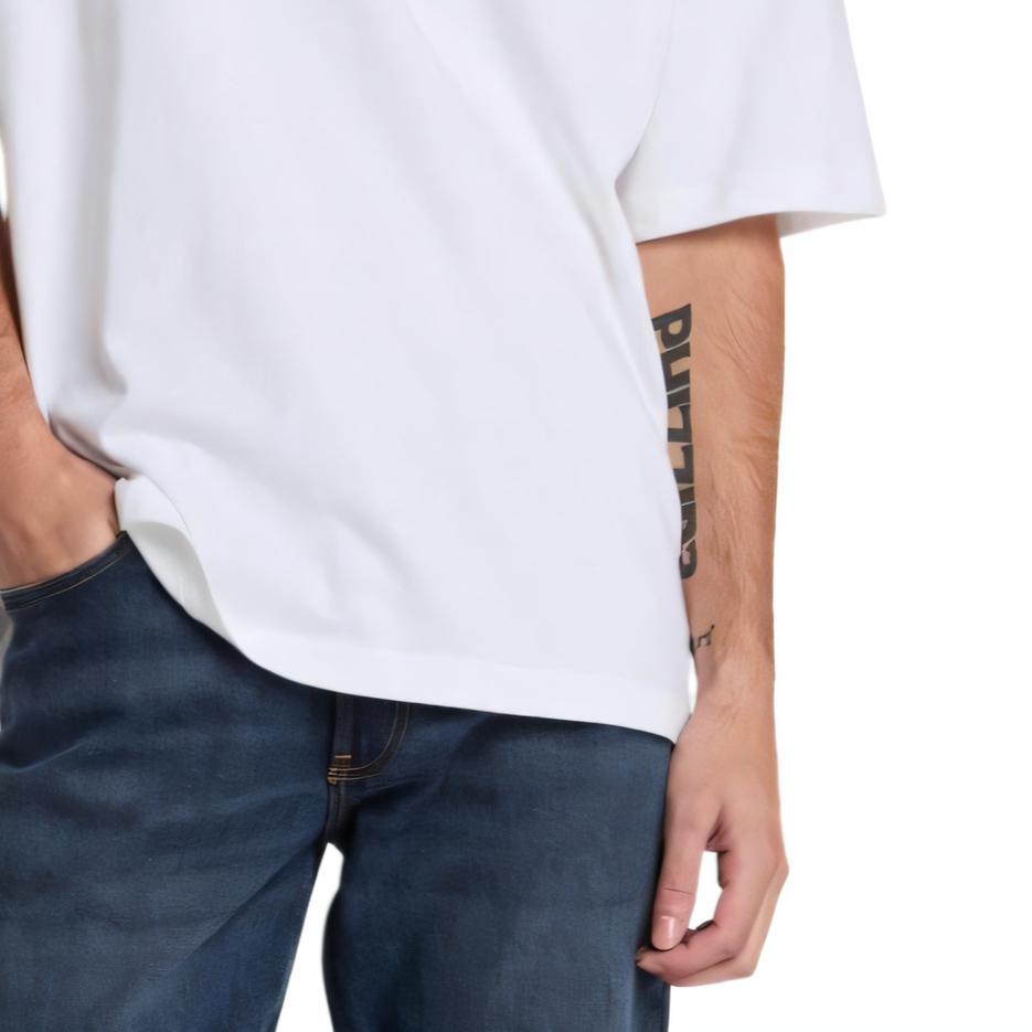 Timberland T-Shirts Men's White Crew Neck Moderate TB0A6AF71001