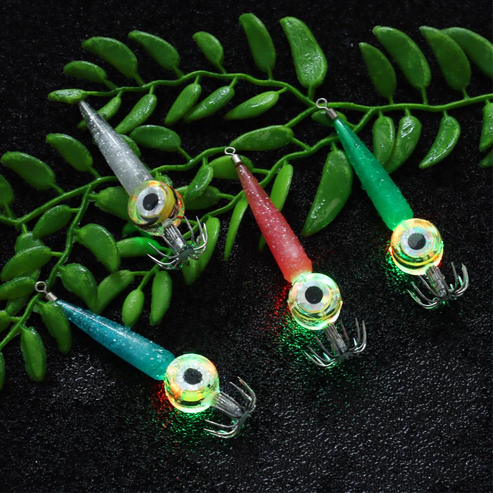 Angling Supplies Attracting Fish Squid Hooks Flashing Luminous Bait Light Led Fish Lamp Lure Light